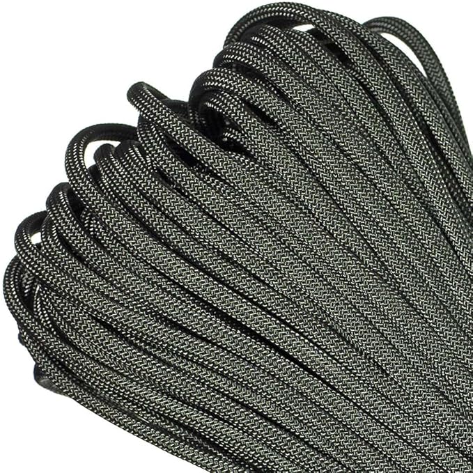 Paracord Planet Genuine Type III 550lb Paracord – Nylon Cord in Solid, Multi, and Reflective Colors – 25+ Colors and Length Options of 10', 25', 50', and 100'
