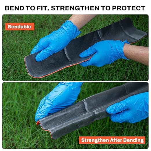 RHINO RESCUE First Aid Splint 36" X 4.3" Orange-Gray, Keep Bones in Position (4, Folded)