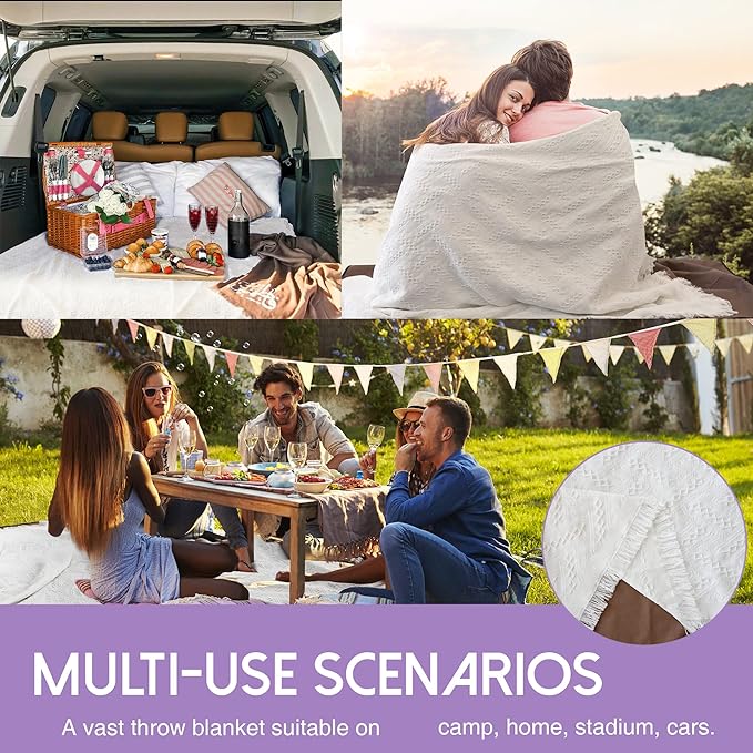 Tiny Land Picnic Blankets, 2 in1 Double Layer Waterproof Mat + Blanket, Foldable Beach Mat,Outdoor Blanket, Portable Camping Blanket, Extra Large Beach Mat, for Camping Park Beach Grass