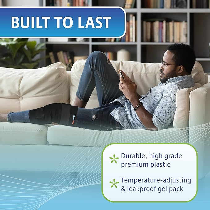 Reusable Ice Packs for Injuries – Large Flexible 14"x11" Gel Ice Pack for Knee, Back, Shoulder Pain Relief | Soft Cold Compress for Swelling | Reusable Hot & Cold Therapy Pack