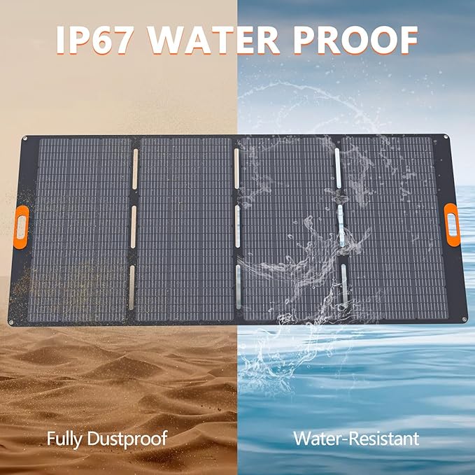 ALLWEI LiFePO4 Solar Generator 2400W(Surge 4800W) with 2x 400W Solar Panels, 2048Wh Portable Power Station, 4 AC Outlet, Expandable to 10240Wh, UPS Battery Generator for Outdoor RV Camping Home Use