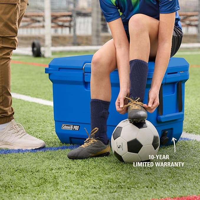 Coleman Pro Heavy-Duty, Neptune, 45qt Ultra-Light Premium Hard Cooler, Extra-Thick Insulation Keeps Ice up to 4 Days, 74-Can Capacity