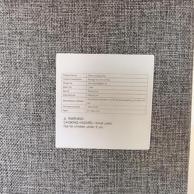 PRANDOM Storage Bins with Lids [3-Pack] Linen Fabric Foldable Storage Boxes Organizer Containers Baskets Cube with Cover (23.4X15.9X11.5) For 6+ Year Old Boys and Girls