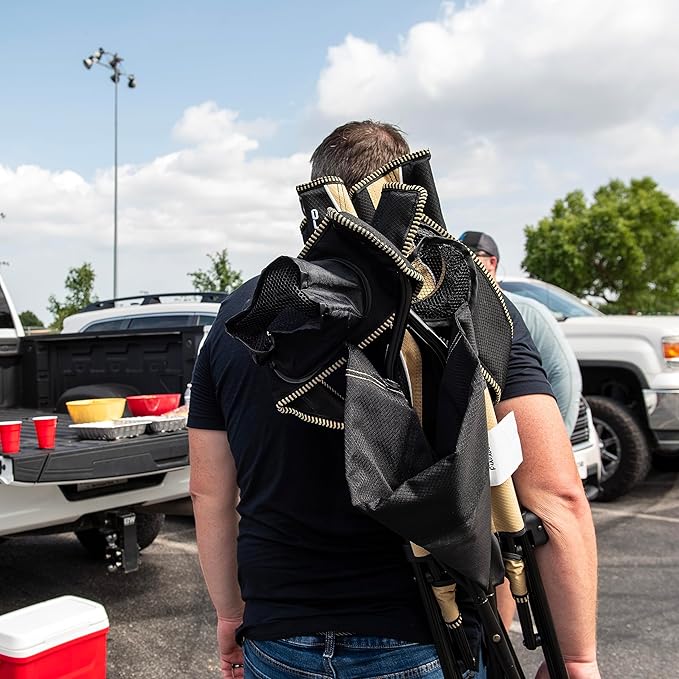 Kijaro NFL Sports Fan Folding Chair, 26" L x 35.5" W x 37" H, New Orleans Saints