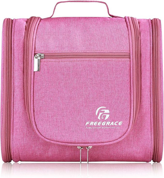 Hanging Toiletry Bag Extra Large Capacity | Premium Travel Organizer Bags For Men And Women | Durable Waterproof Nylon Bathroom, Shower, Makeup Bag For Toiletries, Cosmetics, Brushes