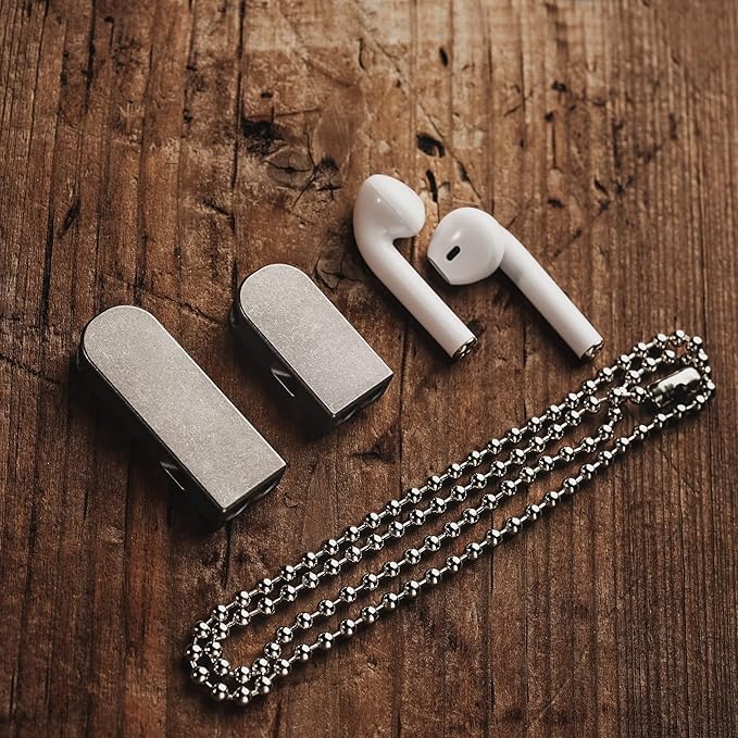 KeyUnity Titanium EDC Whistle Outdoor Emergency Whistle for Keychain, Comes with Necklace to Hang on Neck