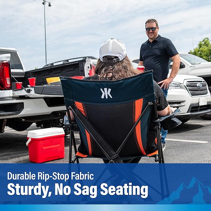 Kijaro Sports Fan Folding Chair, 26" L x 35.5" W x 37" H, Chicago Bears