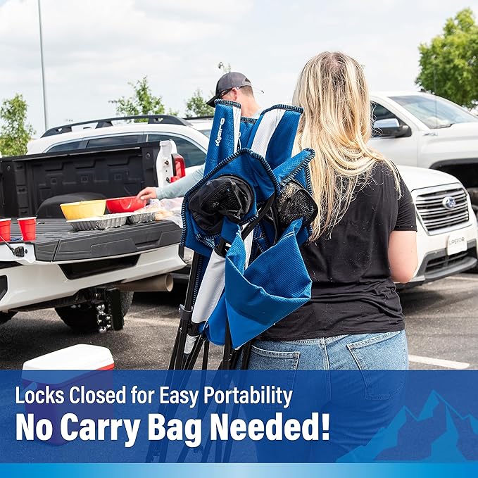 Kijaro Sports Fan Folding Chair, 26" L x 35.5" W x 37" H, Indianapolis Colts