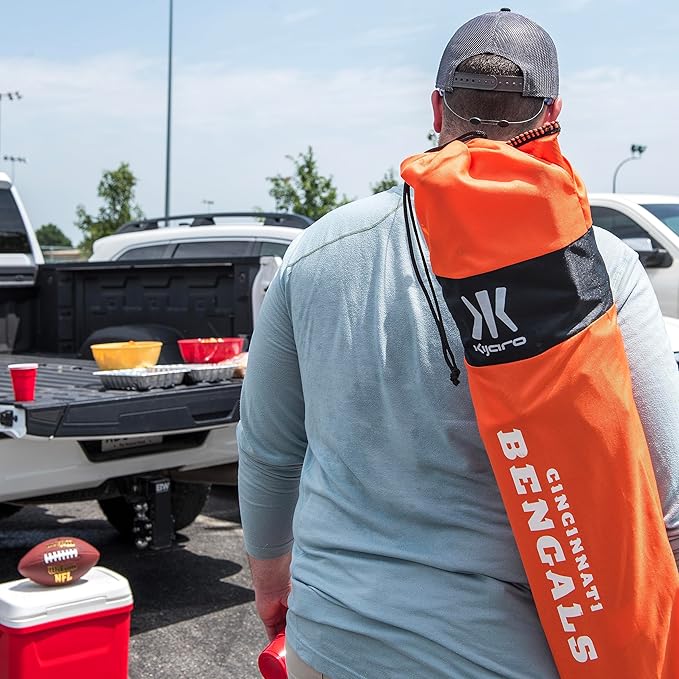 Kijaro Sports Fan Folding Chair, 26" L x 35.5" W x 37" H, Cincinnati Bengals