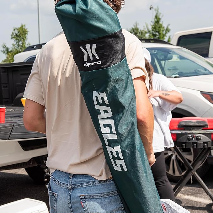 Kijaro Sports Fan Folding Chair, 26" L x 35.5" W x 37" H, Philadelphia Eagles