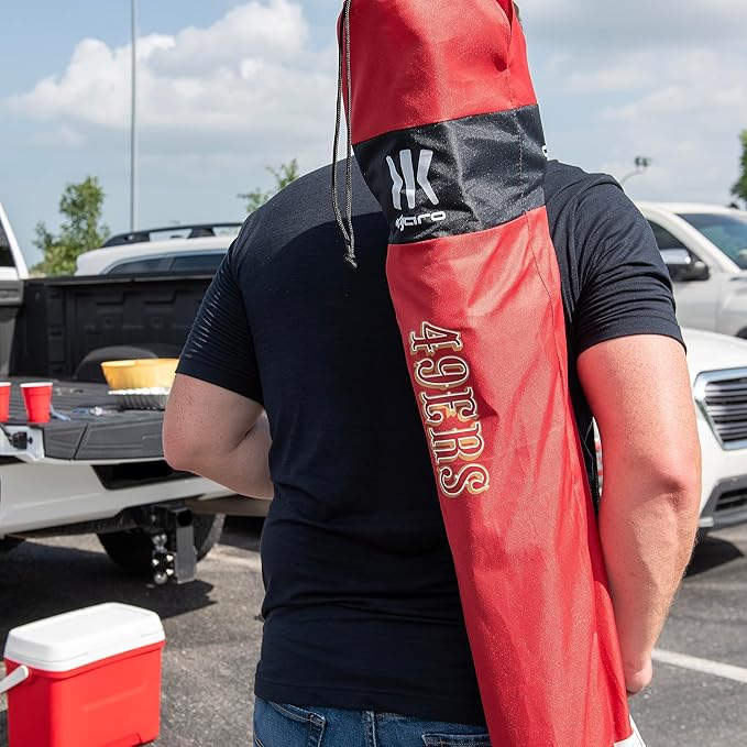 Kijaro Dual Lock Pro Sports Fan Folding Chair, 26" L x 35.5" W x 37" H, San Francisco 49ers