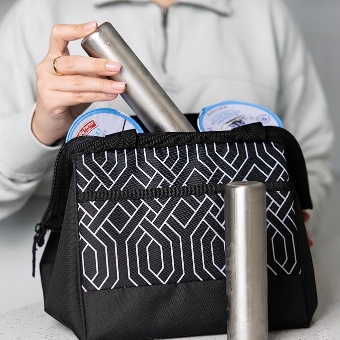 Outset Stainless Steel Cylinder Ice Packs, Set of 2 Reusable Travel Coolers, 6.3" x 1.6”