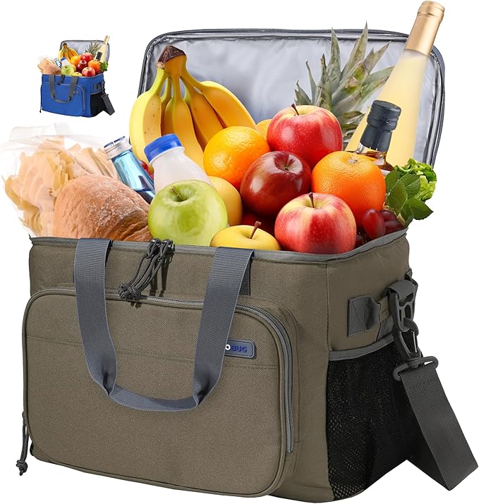 Large Cooler Bag 40-Can Capacity - Portable Soft Cooler Bags Insulated for Travel, Leakproof Collapsible Coolers for Picnic, Beach, Camping & Road Trips, Food & Drinks Travel Cooler Bag