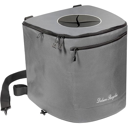 Portable Trash Can for Boating and Camping - Durable and Collapsible with Inner Bin - Kayak, Fishing, Beach, Hiking and Camping Essentials, Boat Accessories 8 Gallon Trash Can (Grey)