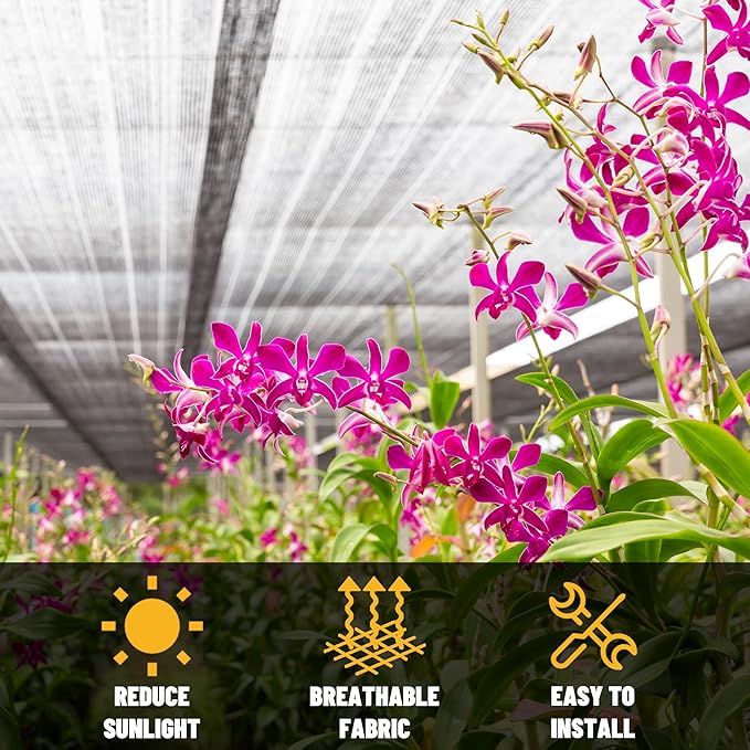 ShadeMart 70% Shade Cloth for Plant, Custom Size 12FT x 15FT Outdoor Dog Shade Tarp, Shade Cover with Upgrade Grommets and Zip Ties, Sunblock Net for Garden Carport Chicken Coop Dog