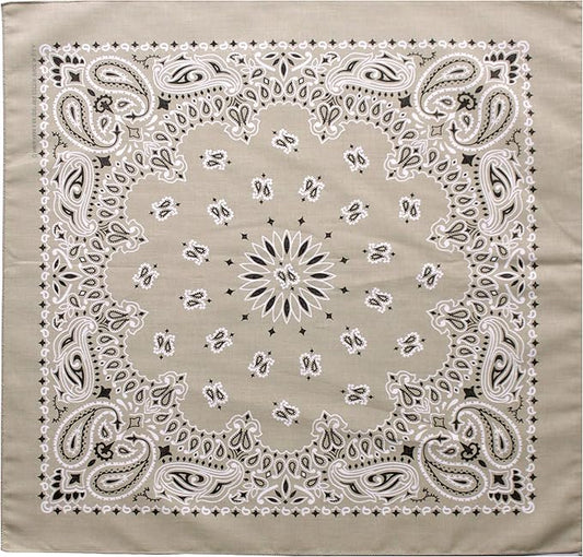 $averPak Pets - InsectGuard Permethrin Treated Mosquitoes, Flies, Ticks & More Insect Repellent Dog Bandanna Paisley (Beige)