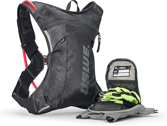 USWE Outlander Hydration Pack with Water Bladder, Hydration Backpack - Backpack for Cycling, MTB, Trail Running & More