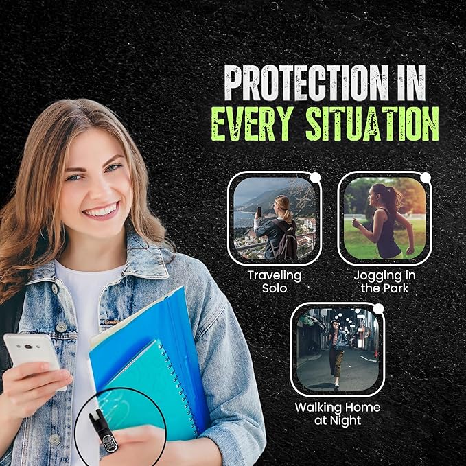 Police Magnum Compact Pepper Spray Self Defense Safety Tool- Strong Built-in Keychain Holder- Small Discreet Canister- Made in The USA- 1 Pack 3/4oz Twist Lock Keyring