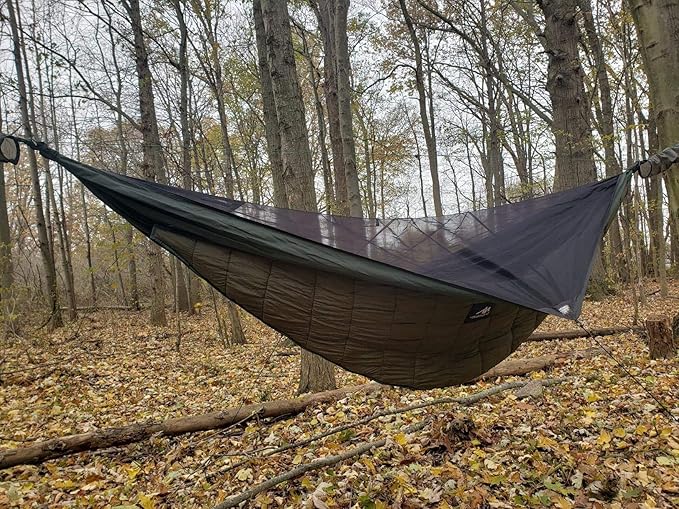 AYAMAYA Single & Double Hammock Underquilt Full Length Big Size Under Quilts for Hammocks, Camping Backpacking Essential, Winter Cold Weather Warm UQ Blanket Bottom Insulation