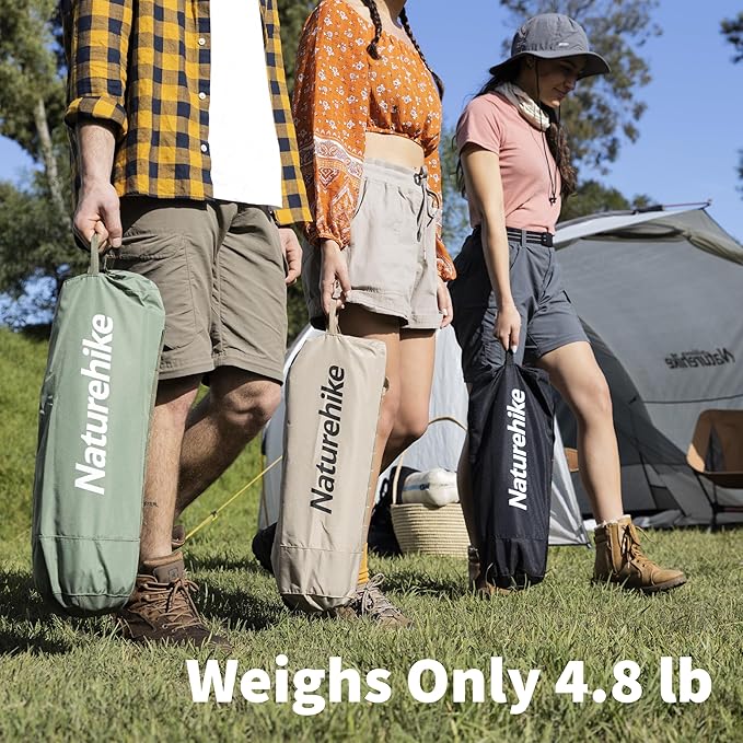 Naturehike GreenWild Camping Cot, Ultralight Folding Backpacking Cot, 60-Second Easy Set-Up, Supports 330lbs, Portable Camping Bed for Adults for Camping Hiking Travel Home