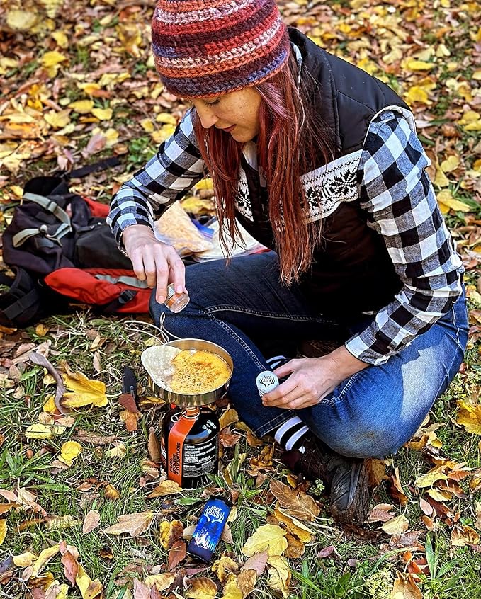 NICE RACK Mini Travel Spice Rack Filled with Organic Herbs, Refillable, Made in USA, Camp Spice Kit - Great Gift, CAMPING, RV, Purse, Backpacking with Shaker Tops 5 Stacking (3 3/8 x 1 3/8")