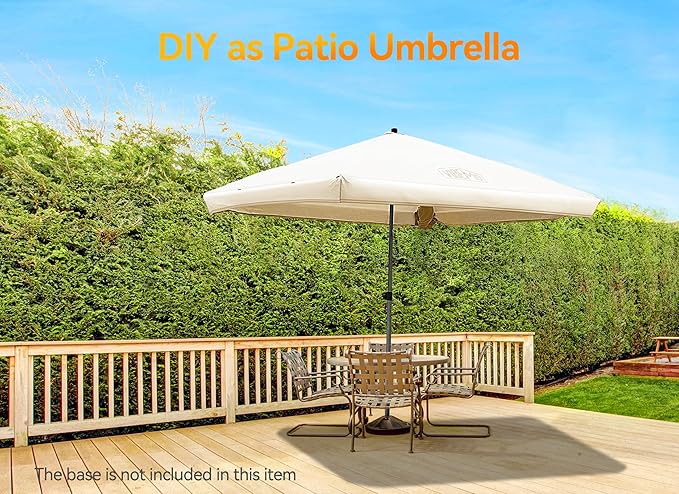 Beach Cabana, 6.2' x 6' Portable Canopy with Side Wall, 4 Adjustable Height, UPF 50+ UV Protection, Easy to Set Up Tent, Waterproof Beach Shelter for Outdoor Patio