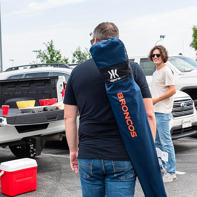 Kijaro Sports Fan Folding Chair, 26" L x 35.5" W x 37" H, Denver Broncos