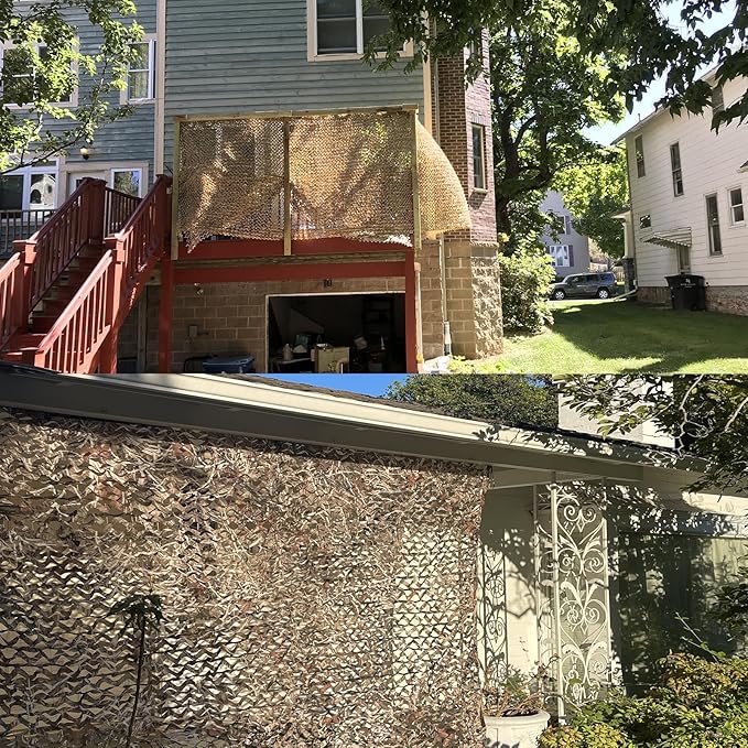 Camo Netting Camouflage Netting 20x20 10x20 10x10 Bulk Roll Burlap Camo Tarp Sunshade Net for Hunting Blind Dinosaur Birthday Jungle MilitaryTheme Party Decoration Camping Shooting