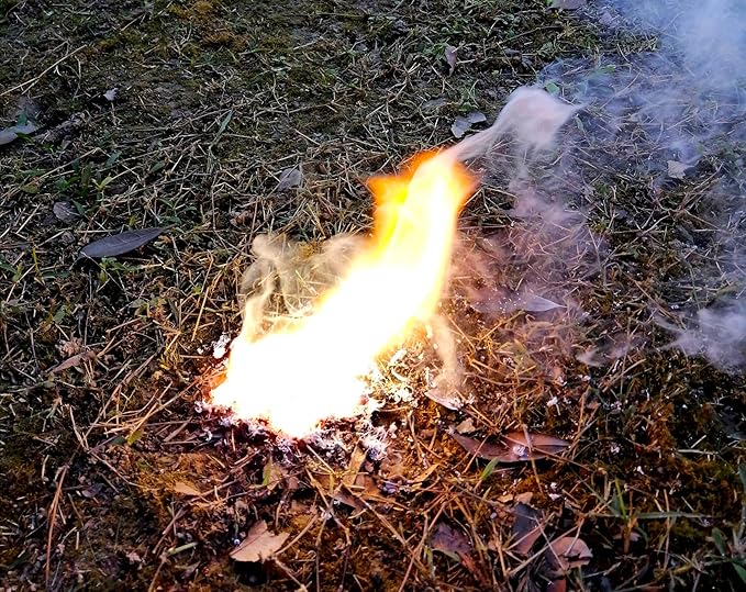 eGreen Fire Starter Kit – 10 to 30 Magnesium Bags with 3.15" Ferro Rod + Optional 60-Minute Wax Rope – Emergency Survival Ignition Set for Camping & Bushcraft