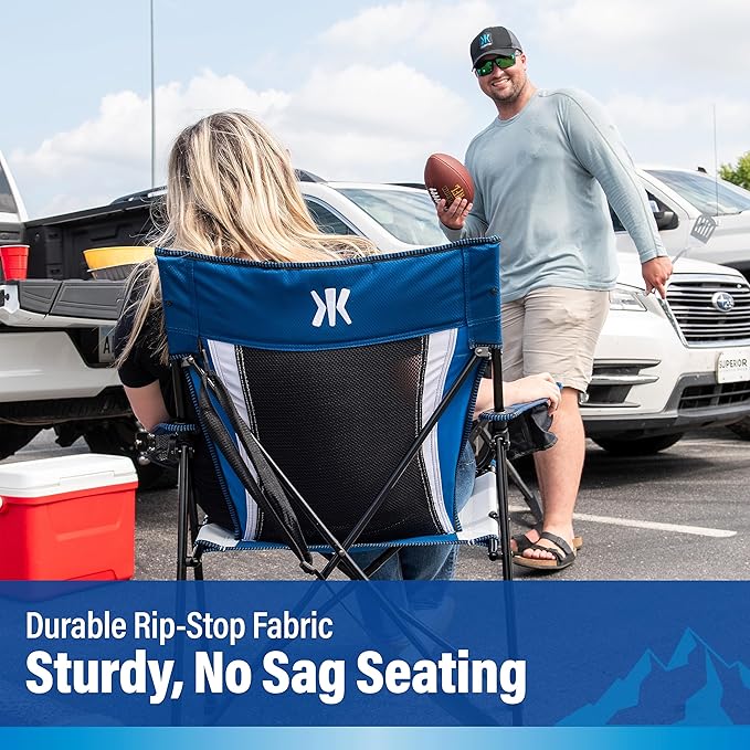 Kijaro Sports Fan Folding Chair, 26" L x 35.5" W x 37" H, Indianapolis Colts