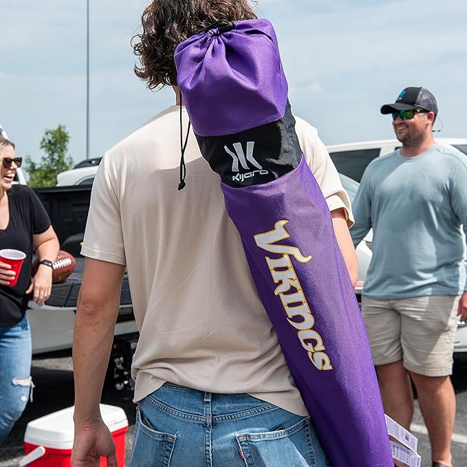 Kijaro Dual Lock Pro Sports Fan Folding Chair, 26" L x 35.5" W x 37" H, Minnesota Vikings