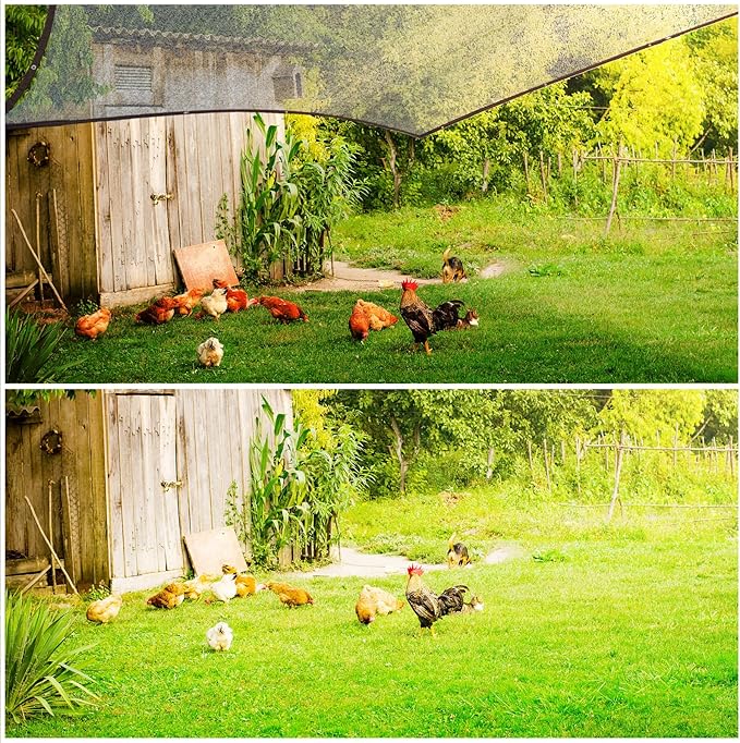 70% Black Shade Cloth, 13 x 20 FT Sun Shade Net with Grommets, Garden Sunblock Shade Cloth Shading for Greenhouse, Plant, Pergola, and Backyard Patio