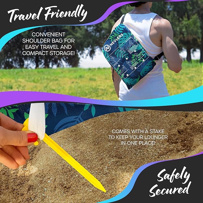 Nevlers Inflatable Lounger | 210T Polyester Inflatable Chair | No-Pump Blow Up Couch | Camping Couch Air Sofa Bed w/ 450 lbs. Cap., Pockets & Matching Bag | Use as Inflatable Couch for Adults & Kids