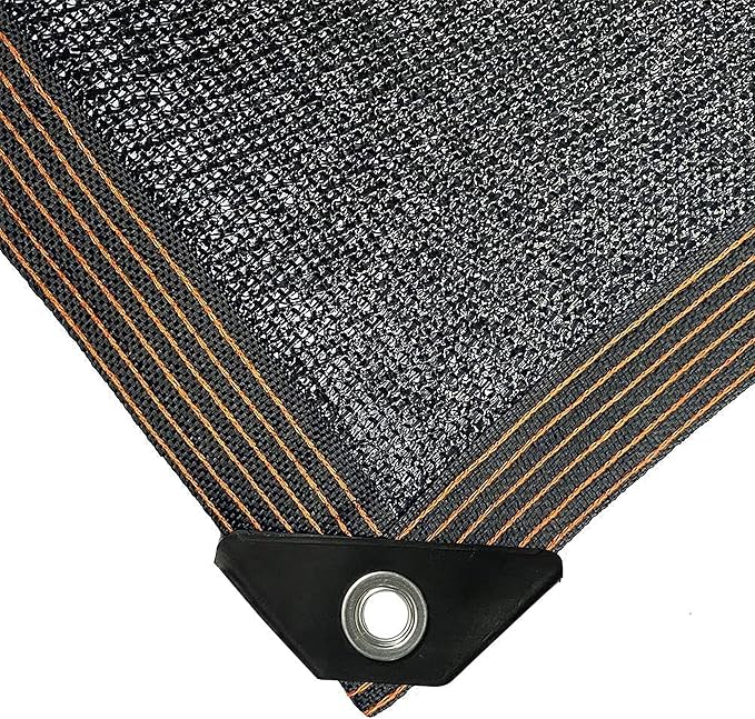 winemana 70% Black Shade Cloth, 20 x 48 FT Durable Mesh Tarp with Grommets, Resistant Garden Sun Shade Netting with Taped Edge for Plant Cover, Greenhouse, Patio, Tomatoes, Chicken Coop, Barn Kennel
