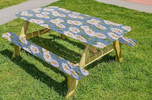 LAMINET Picnic Table Cover Daisy - Small