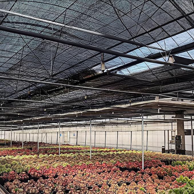 winemana Black Shade Cloth 30x30 FT??50% Sun Shade Mesh Tarp for Greenhouse, Garden, Patio, Dog Kennel, Chicken Coop, and Outdoor Protection, Plants Cover Shade Netting with 2 Reinforced Grommets