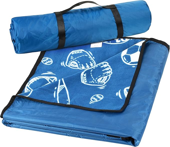 Catalonia Waterproof Stadium Blanket, Windproof Wearable Poncho for Football Sideline & Sports Events for Fans, Portable, Durable Outdoor Blanket for Camping & Tailgating