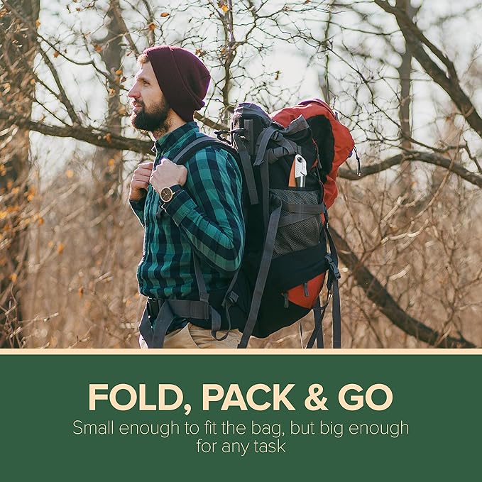 LAGOM Folding Camp Saw for Cutting Branches, 11.4" Curved Blade | SK5 Steel, Ergonomic Handle, One-Hand Use, Secure Lock | Foldable Pruning Tool for Camping, Gardening, Survival, Kayaking, Outdoors