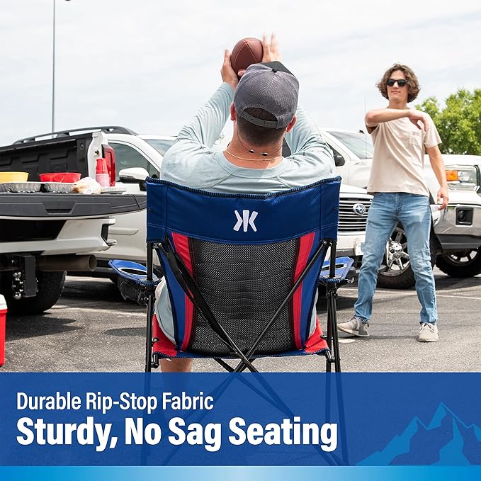 Kijaro Dual Lock Pro, NFL Sports Fan Foldign Chair, 26" L x 35.5" W x 37" H, New York Giants