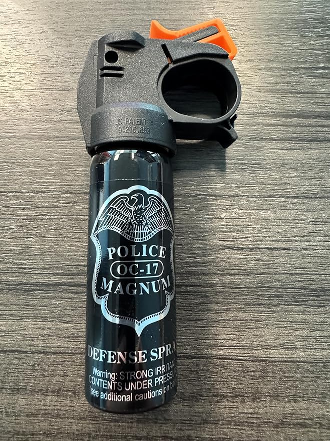 Police Magnum Self Defense Pepper Spray Fogger – Maximum Strength Personal Protection – Portable Non-Lethal Safety Gear – Made in USA – 2 Pack 3oz FM