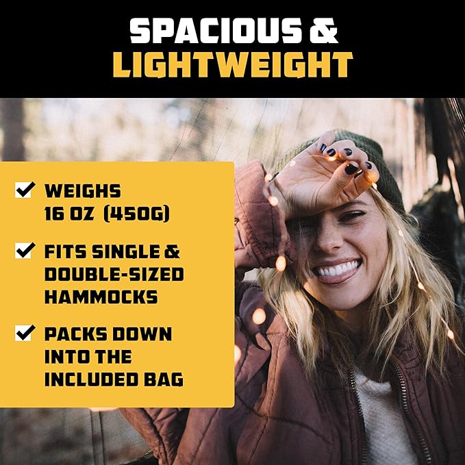 Wise Owl Outfitters Hammock Bug Net – Mosquito Net for Hammock, Lightweight Bug Netting for Camping, Hiking, Backpacking, Forest & Outdoor Use