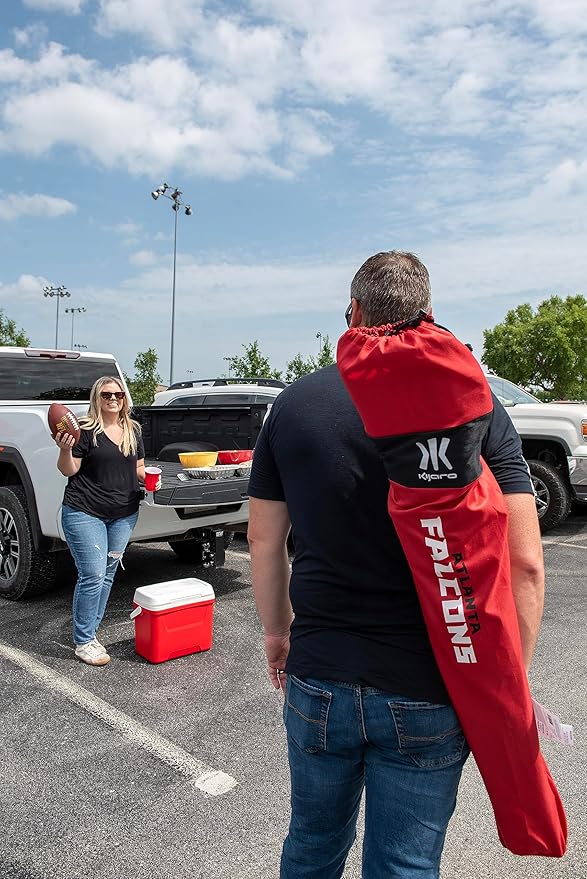 Kijaro Sports Fan Folding Chair, 26" L x 35.5" W x 37" H, Atlanta Falcons