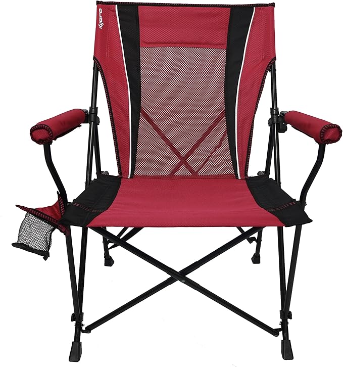 Kijaro Enjoy Versatile Folding Sports, Outdoor Chair & Lawn Chair, Dual Lock Feature, Red Rock Canyon (Hard Arm)