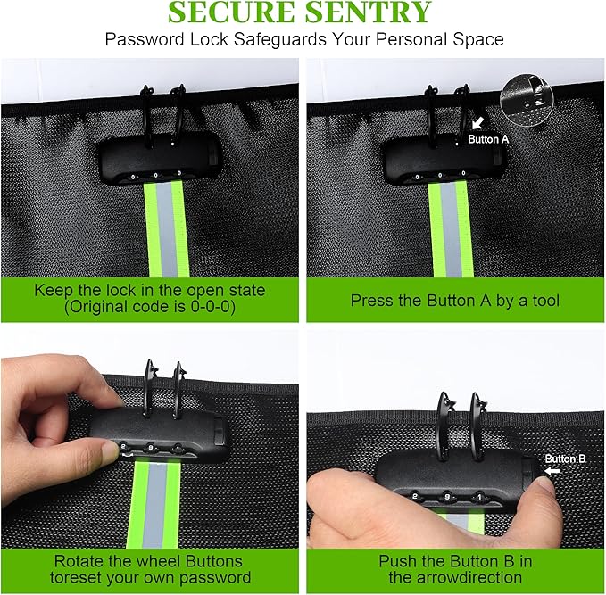 Fireproof Document Bag, 5200℉Fireproof Document box with Lock, Handle and Zipper, Document Organizer for Cash, Legal Documents – Secure Storage for Home, Office & Travel (Black, M)