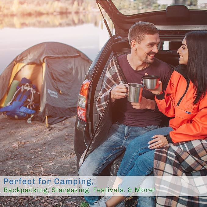 Sleeping Bag - Lightweight Envelope-Style 32F Rated Outdoor Sleeping Bag with Hood and Carry Case for Backpacking, Camping and Hiking by Wakeman (Navy)