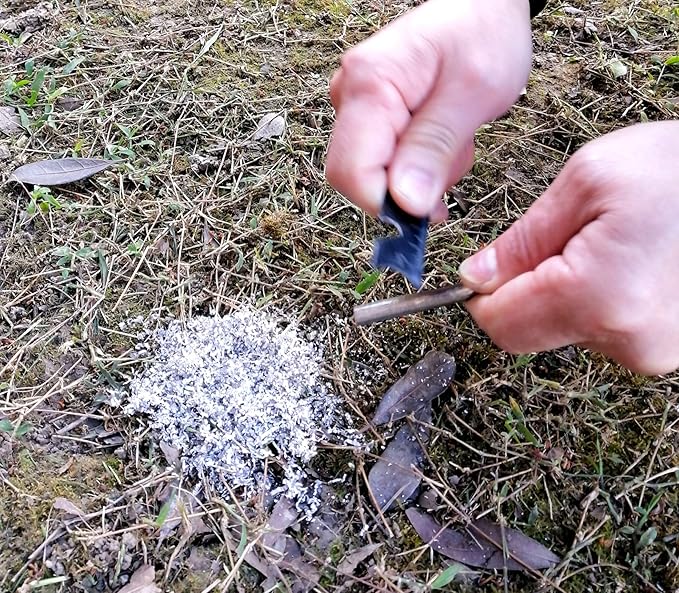 eGreen Magnesium Shavings – 10/15/20/25 Bag Fire Starter Packs – 99% Pure Magnesium for Camping, Hiking, Emergency, Survival Kits – Lightweight & Quick Ignition for Wet Conditions (30 x Mg)