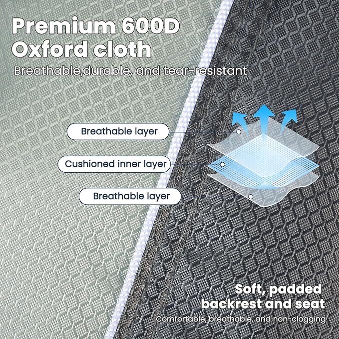 4 Pack Oversized Folding Camping Chair for Adults, Supports 500 LBS Camping Chairs, Outdoor Lawn Chairs for Adults, Portable Chairs for Camping, Beach, Fishing, Hiking, Gray