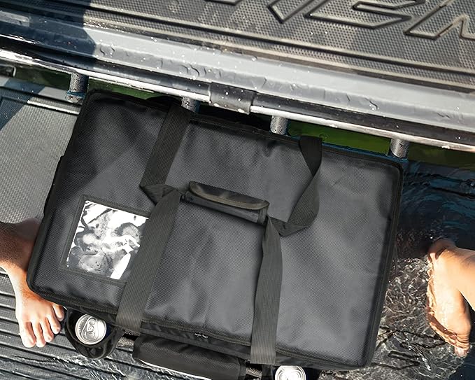 MyLifeUNIT 80 Cans Insulated Cooler Bag for Food & Pizza Delivery Bag Suitable for Car, Bike, Camping, Picnic, Beach, XXX-Large Size