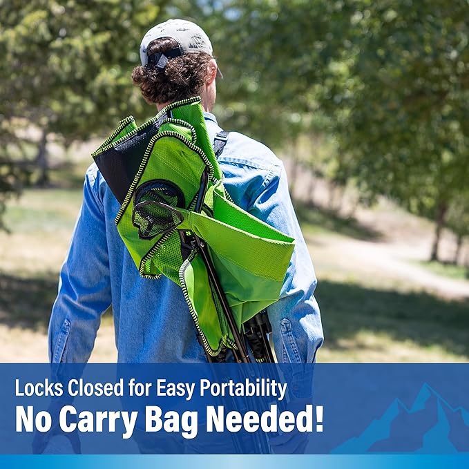 Kijaro Dual Lock Portable Camping Chairs - Enjoy the Outdoors with a Versatile Folding Chair for Sports, Lawn - Dual Lock Feature Locks Position – Hanami Pink