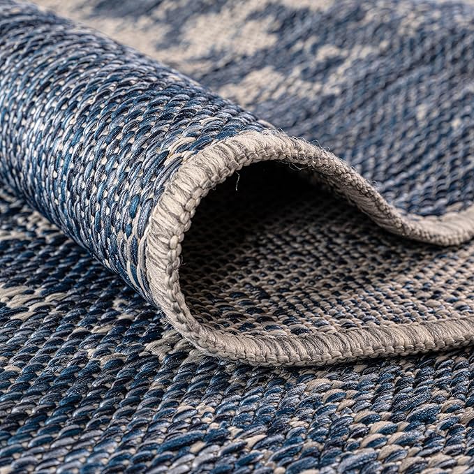 Keen Home Design Terrace Outdoor Area Rug - 4x6 Washable Indoor/Outdoor Rug for Patio, Kitchen, Balcony, Beach, Garden, Deck and Porch, Size: 3'10"x5'7"